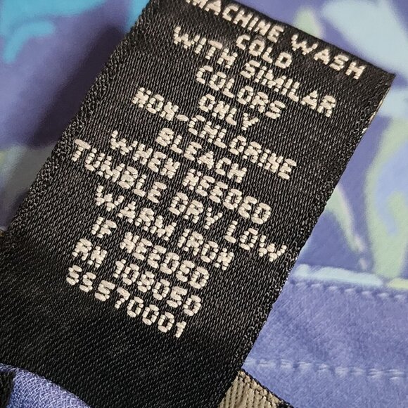 Lane Bryant Skirt Womens Size 14/16 Blue Purple Floral Chiffon Lined Pull On - Picture 4 of 5